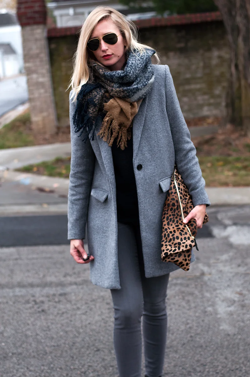 Zara masculine coat clearance grey